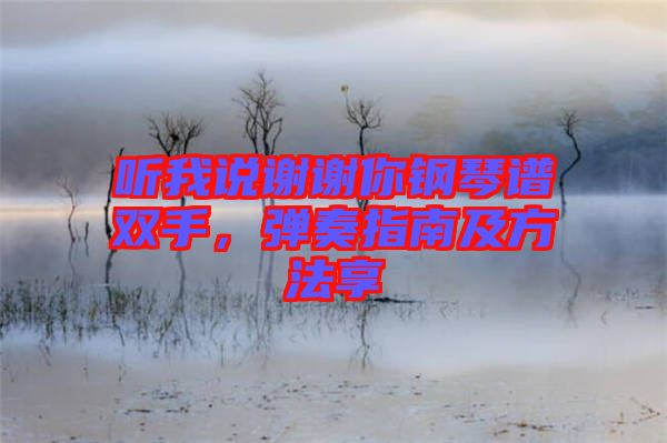 聽我說謝謝你鋼琴譜雙手，彈奏指南及方法享