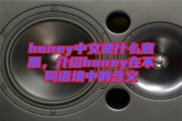 honey中文是什么意思，介紹honey在不同語境中的含義