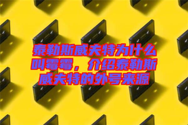 泰勒斯威夫特為什么叫霉霉，介紹泰勒斯威夫特的外號來源