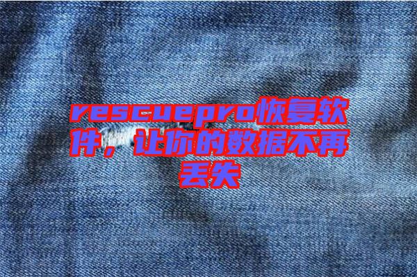 rescuepro恢復(fù)軟件，讓你的數(shù)據(jù)不再丟失