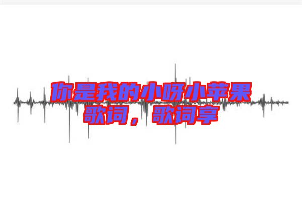 你是我的小呀小蘋果歌詞，歌詞享
