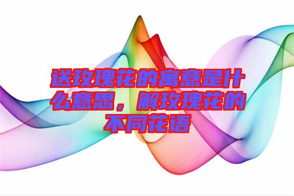送玫瑰花的寓意是什么意思，解玫瑰花的不同花語(yǔ)