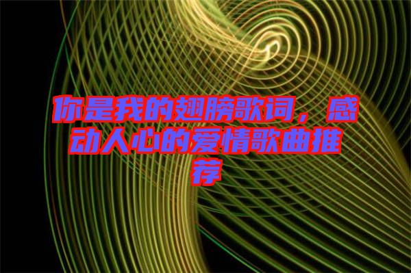 你是我的翅膀歌詞，感動(dòng)人心的愛(ài)情歌曲推薦