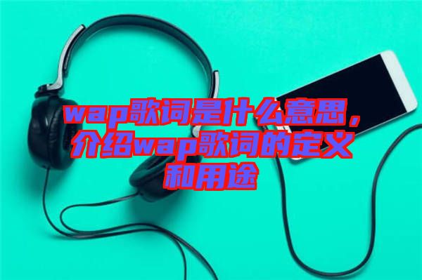 wap歌詞是什么意思，介紹wap歌詞的定義和用途