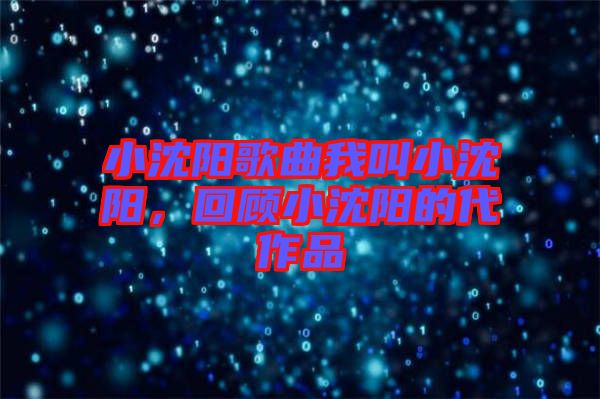 小沈陽歌曲我叫小沈陽，回顧小沈陽的代作品