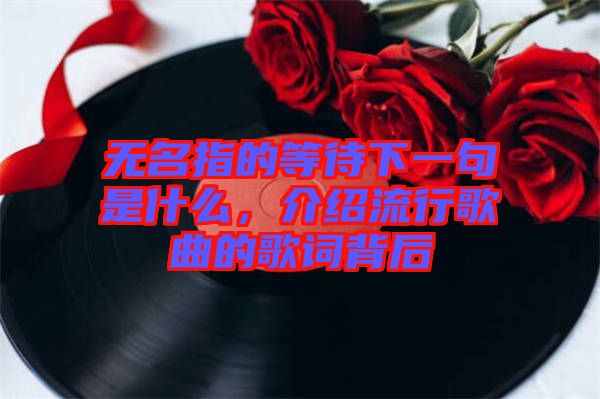 無名指的等待下一句是什么，介紹流行歌曲的歌詞背后