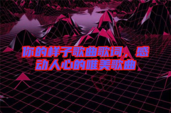 你的樣子歌曲歌詞，感動人心的唯美歌曲