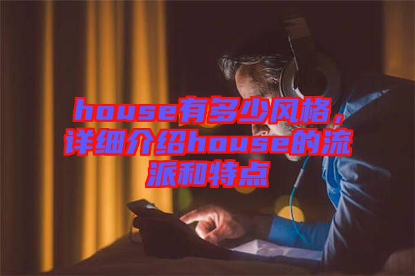house有多少風(fēng)格，詳細(xì)介紹house的流派和特點(diǎn)