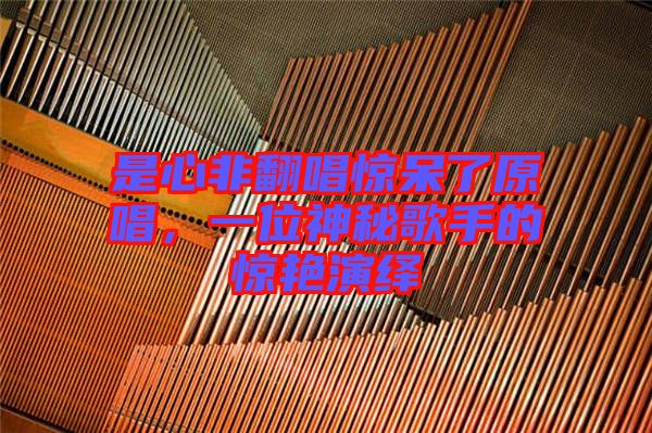 是心非翻唱驚呆了原唱，一位神秘歌手的驚艷演繹
