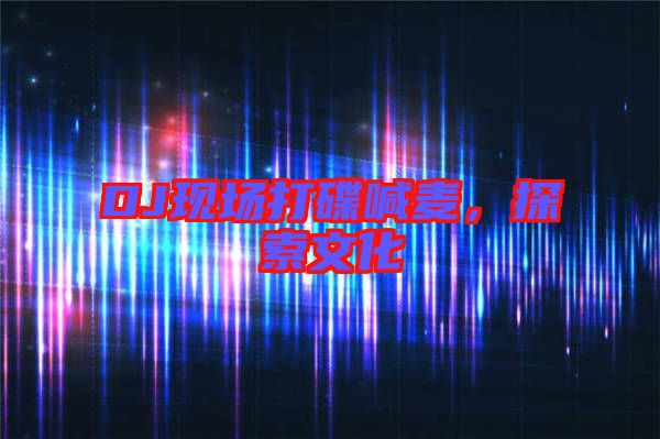 DJ現(xiàn)場打碟喊麥，探索文化
