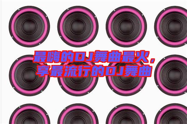 最嗨的DJ舞曲最火，享最流行的DJ舞曲