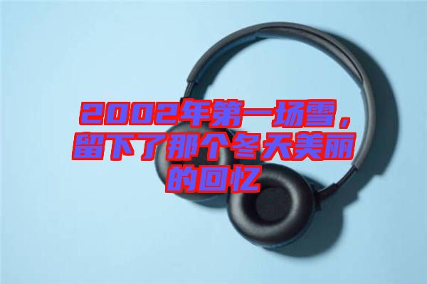 2002年第一場雪，留下了那個冬天美麗的回憶