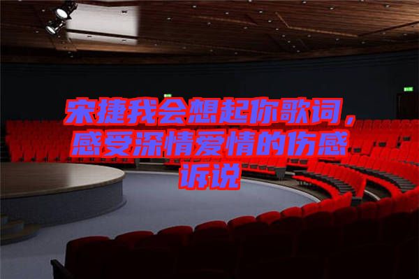 宋捷我會(huì)想起你歌詞，感受深情愛情的傷感訴說