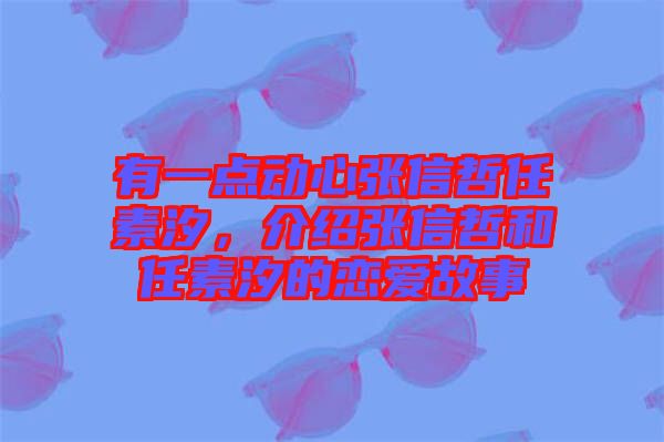 有一點動心張信哲任素汐，介紹張信哲和任素汐的戀愛故事