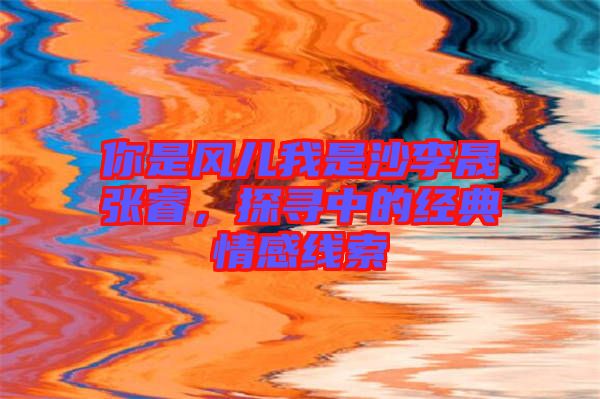你是風兒我是沙李晟張睿，探尋中的經(jīng)典情感線索