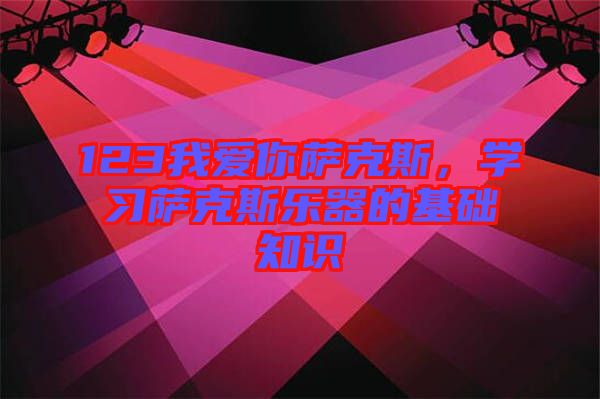 123我愛你薩克斯，學(xué)習(xí)薩克斯樂器的基礎(chǔ)知識(shí)