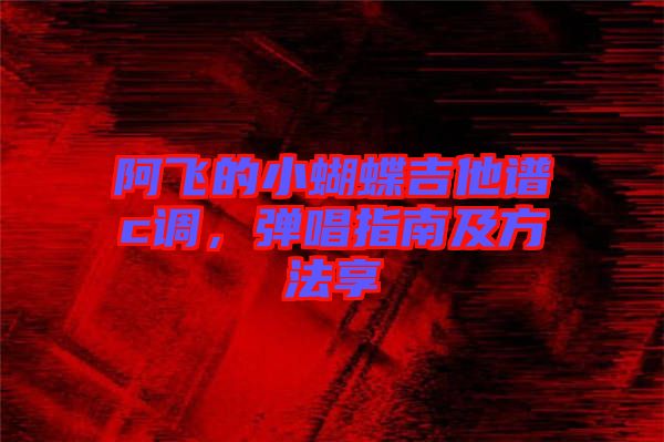 阿飛的小蝴蝶吉他譜c調(diào)，彈唱指南及方法享