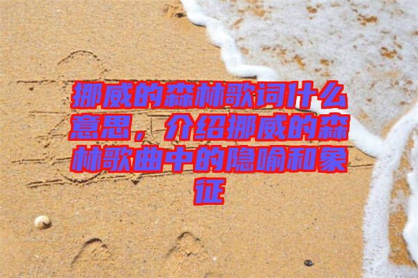 挪威的森林歌詞什么意思，介紹挪威的森林歌曲中的隱喻和象征