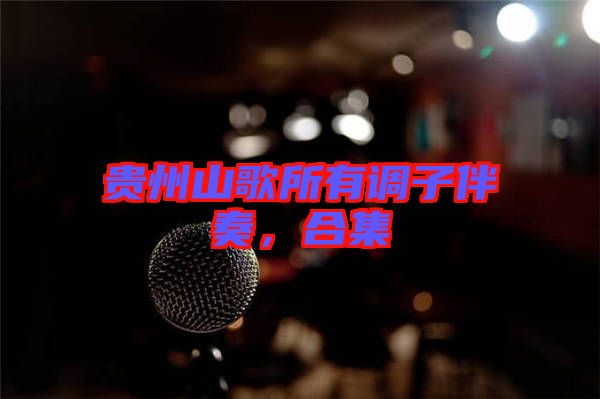貴州山歌所有調子伴奏，合集