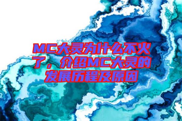 MC大靈為什么不火了，介紹MC大靈的發(fā)展歷程及原因