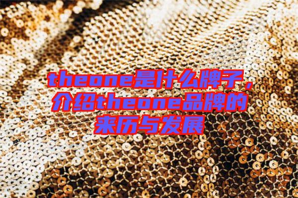 theone是什么牌子，介紹theone品牌的來歷與發(fā)展
