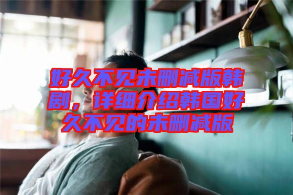 好久不見未刪減版韓劇，詳細(xì)介紹韓國好久不見的未刪減版