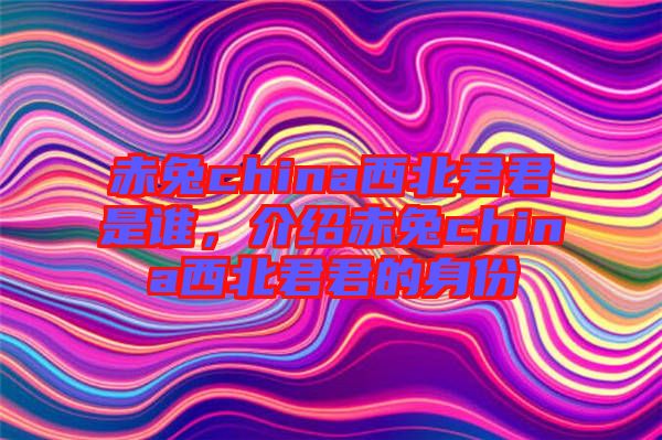 赤兔china西北君君是誰，介紹赤兔china西北君君的身份