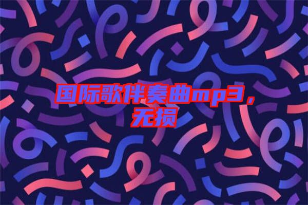 國(guó)際歌伴奏曲mp3，無損