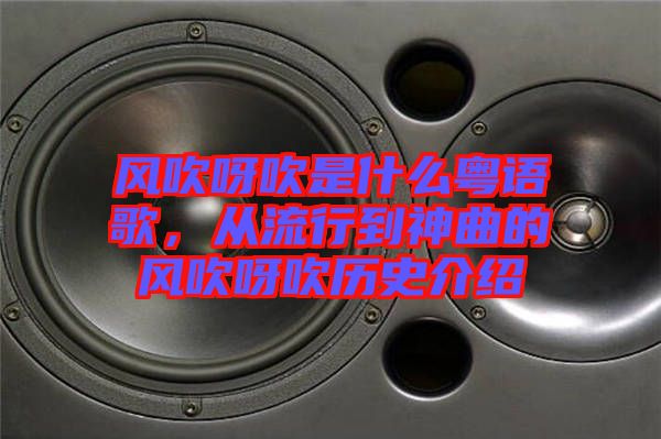 風(fēng)吹呀吹是什么粵語歌，從流行到神曲的風(fēng)吹呀吹歷史介紹