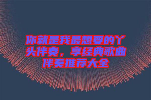 你就是我最想要的丫頭伴奏，享經(jīng)典歌曲伴奏推薦大全