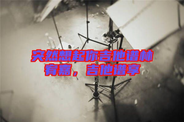 突然想起你吉他譜林宥嘉，吉他譜享