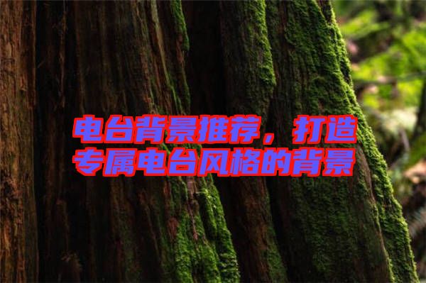 電臺背景推薦，打造專屬電臺風格的背景