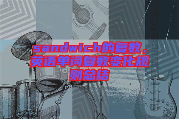 sandwich的復(fù)數(shù)，英語單詞復(fù)數(shù)變化規(guī)則總結(jié)