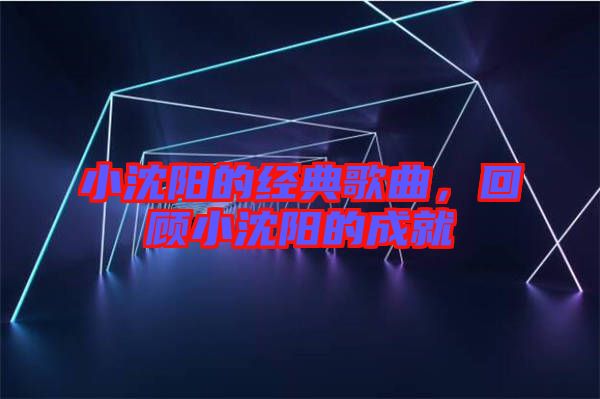 小沈陽的經(jīng)典歌曲，回顧小沈陽的成就