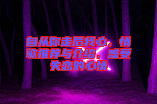 自從你走后我心，情歌推薦與介紹，感受失戀的心情