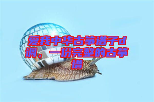 愛(ài)我中華古箏譜子d調(diào)，一份完整的古箏譜