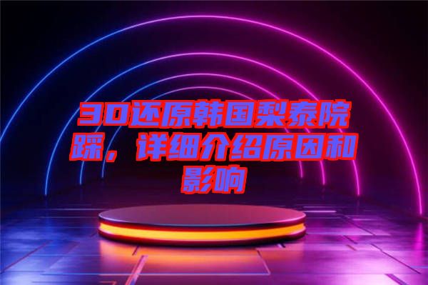 3D還原韓國梨泰院踩，詳細(xì)介紹原因和影響