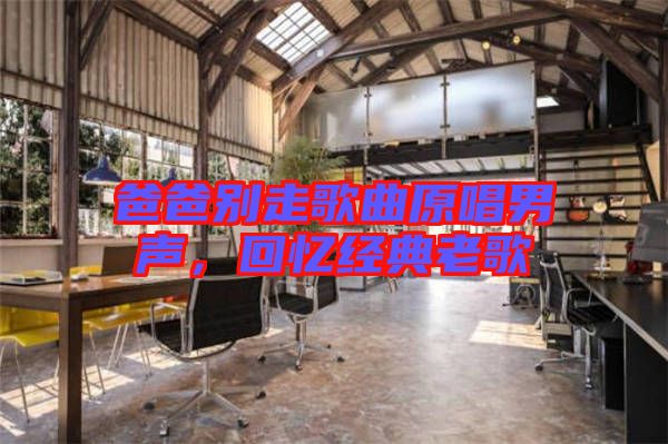 爸爸別走歌曲原唱男聲，回憶經(jīng)典老歌