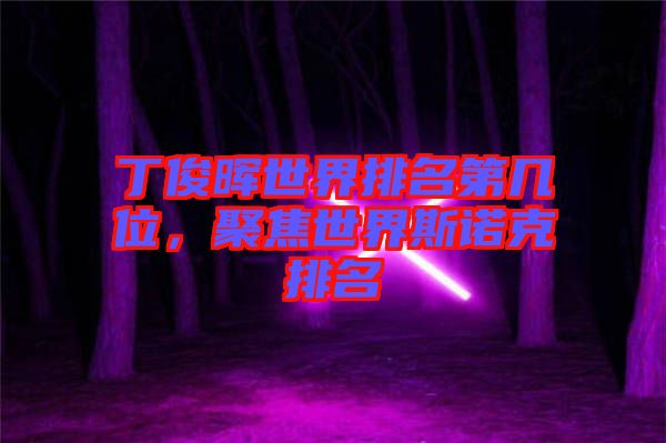 丁俊暉世界排名第幾位，聚焦世界斯諾克排名
