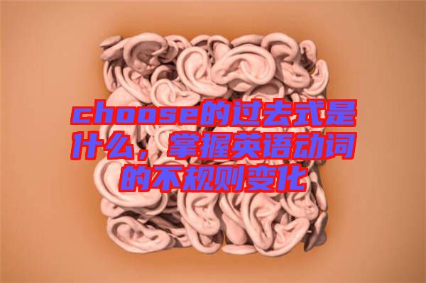 choose的過去式是什么，掌握英語動詞的不規(guī)則變化
