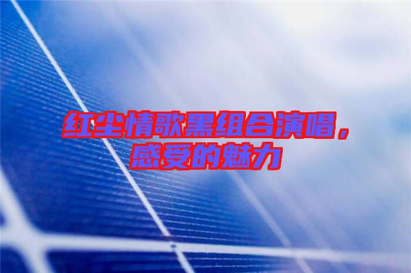 紅塵情歌黑組合演唱，感受的魅力