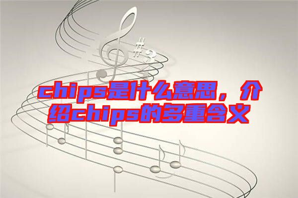 chips是什么意思，介紹chips的多重含義