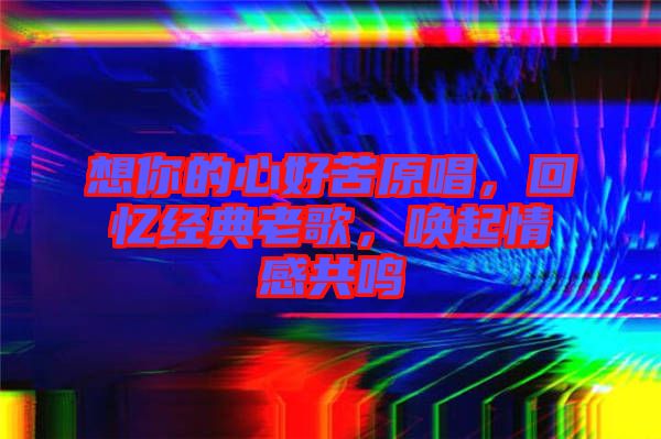 想你的心好苦原唱，回憶經(jīng)典老歌，喚起情感共鳴