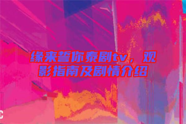緣來誓你泰劇tv，觀影指南及劇情介紹