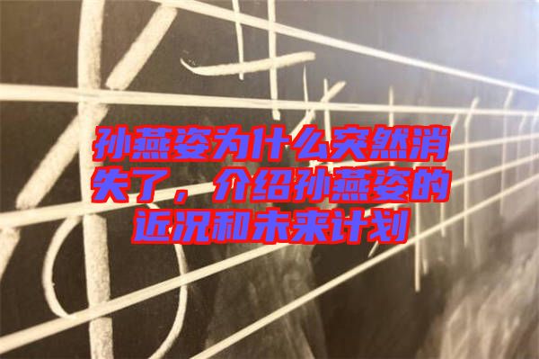 孫燕姿為什么突然消失了，介紹孫燕姿的近況和未來計(jì)劃