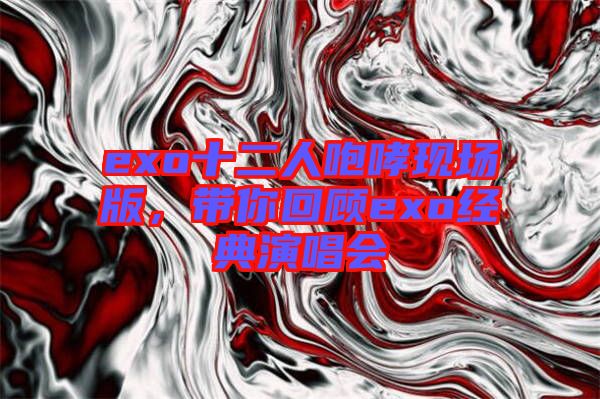 exo十二人咆哮現(xiàn)場版，帶你回顧exo經(jīng)典演唱會