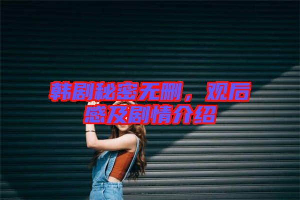 韓劇秘密無(wú)刪，觀(guān)后感及劇情介紹