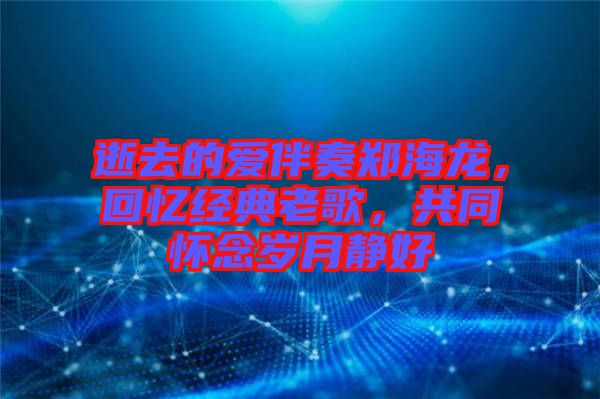 逝去的愛伴奏鄭海龍，回憶經(jīng)典老歌，共同懷念歲月靜好