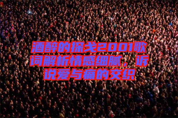 酒醉的探戈2001歌詞解析情感細(xì)膩，訴說愛與痛的交織