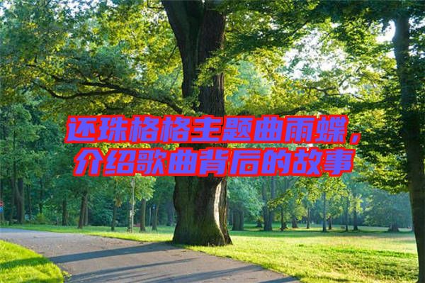還珠格格主題曲雨蝶，介紹歌曲背后的故事